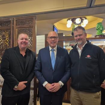 Today`s Event Where Tetlow Met With Liberal Leader Peter Dutton